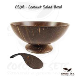 Coconut Salad Bowl with Spoon