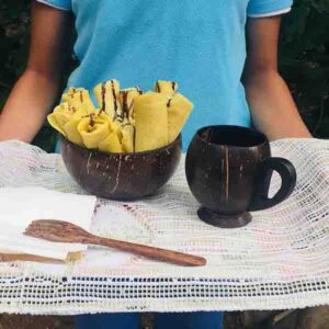 Coconut Bowl and Cup for serving foods
